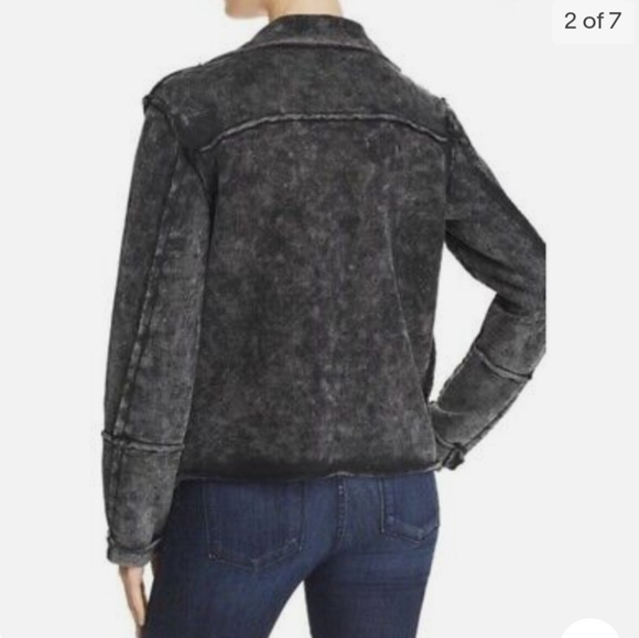 SPLENDID acid wash knit moto jacket - Picture 4 of 4